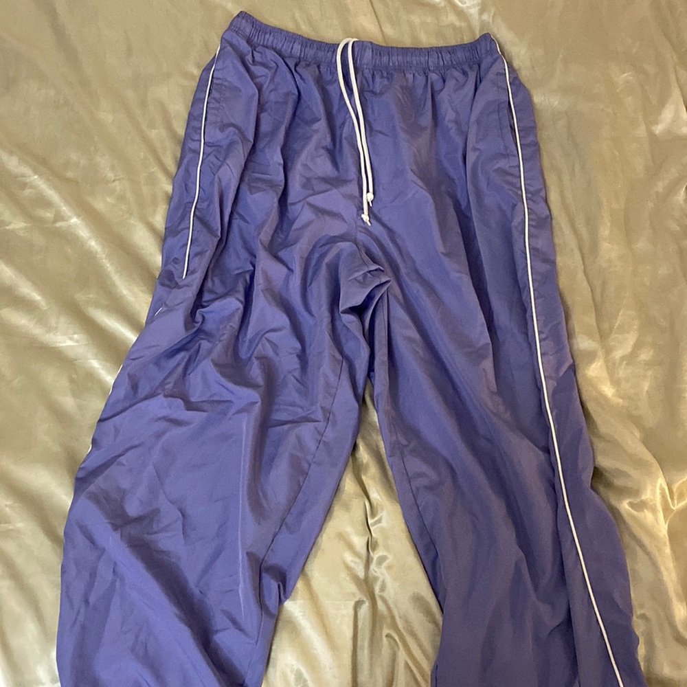 Dark lilac track pants